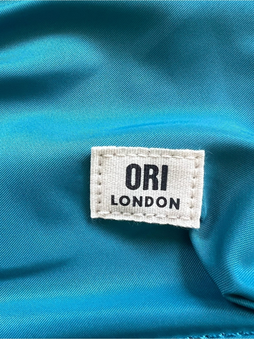 ORI London Crossbody Sling Bag Blue Backpack Style Zip Pockets - Picture 5 of 12